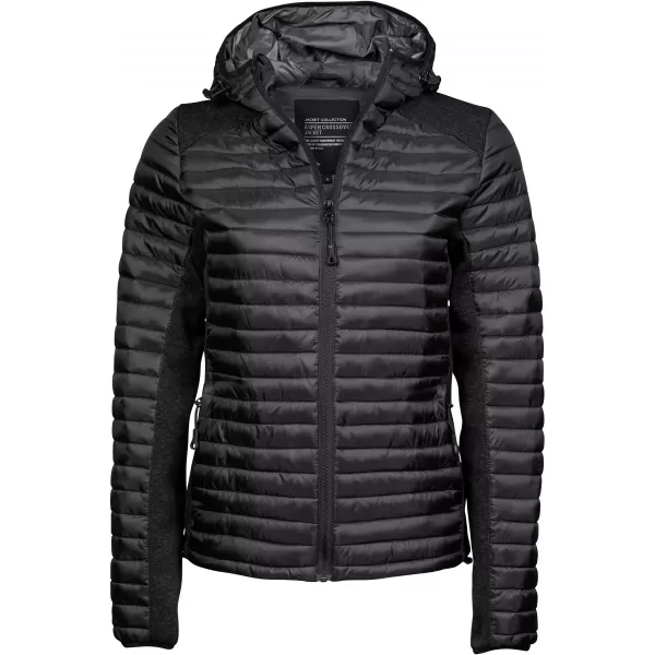  Női kabát TEE JAYS | TJ 9611 FEKETE/FEKETE MELANZS 