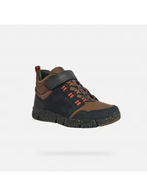 Fiú bokacsizma GEOX FLEXYPER BOY B ABX J949XA032FUC0948 FEKETE