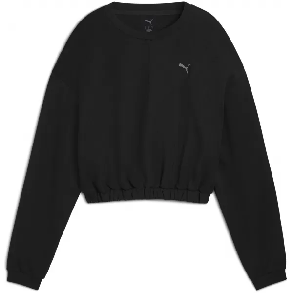 Női pulóver PUMA W CLOUDSPUN CREW 52746101 PUMA FEKETE 