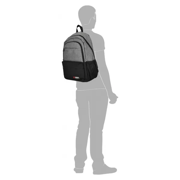  Hátizsák ENRICO BENETTI HAMBURG NOTEBOOK BACKPACK 23 L VILÁGOSSZÜRKE 
