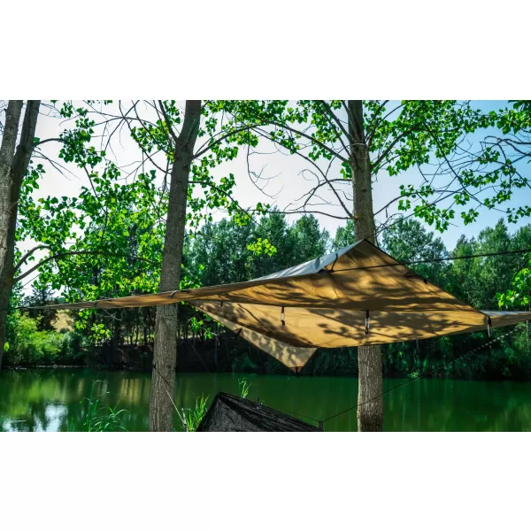  Menedék PENTAGON WILD TARP 3X3M D19026 BARNA SZÜRKE 