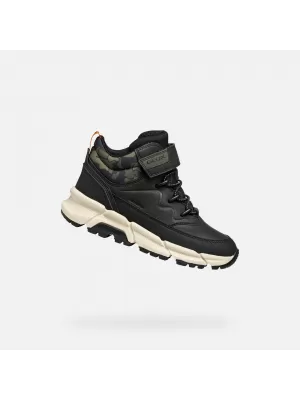 Fiú bokacsizma GEOX FLEXYPER PLUS J36LCG0MEMNC0033 FEKETE
