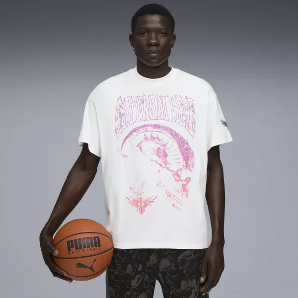  Ing PUMA MELO WORLD TOUR-NAMENT TEE I 63237201 PUMA FEHÉR 