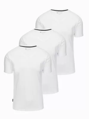 Férfi ing OMBRE Z100 FEHÉR/FEHÉR/FEHÉR