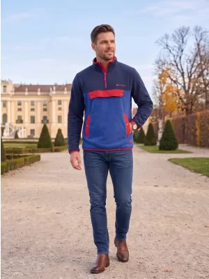 Férfi polár pulóver ALTISPORT GARM KÉK