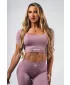Formázó varrat nélküli crop top FLOW SEAMLESS 499 PINK Nebbia