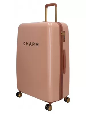 Bőrönd CHARM LONDON CAPETOWN L RÓZSASZÍN