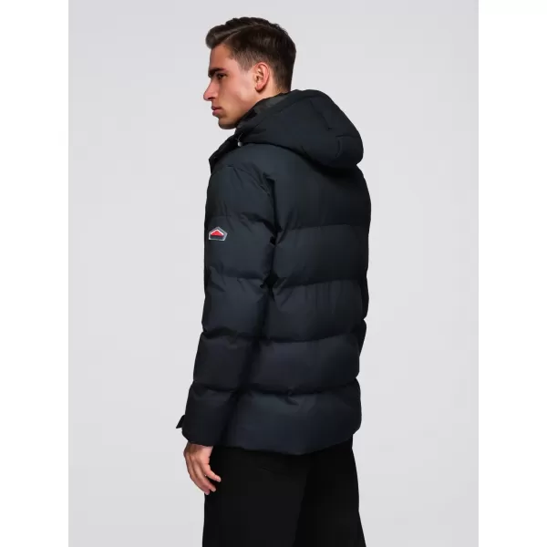  Férfi téli kabát OMBRE OM-JAHP-0306 FEKETE 