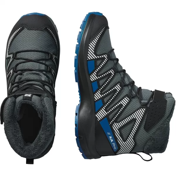  Gyerekcipők SALOMON XA PRO V8 WINTER WATERPROOF J TURBULENCIA/FEKETE/SÖTÉTKÉK 