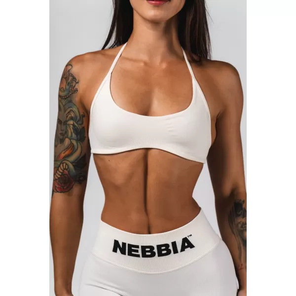  Varrat nélküli felemelhető sportmelltartó FLOW SEAMLESS 495 CREAM Nebbia 
