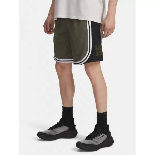  Férfi rövidnadrág UNDER ARMOUR UA M COURTSIDE SHORT 6004087-390 ZÖLD 