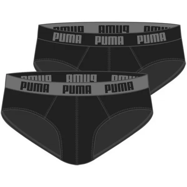  Férfi rövidnadrág PUMA BASIC BRIEF 2P 88910006 FEKETE/FEKETE 