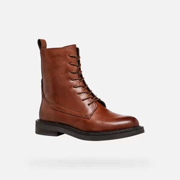  Női bokacsizma GEOX G004555 VILÁGOSBARNA 