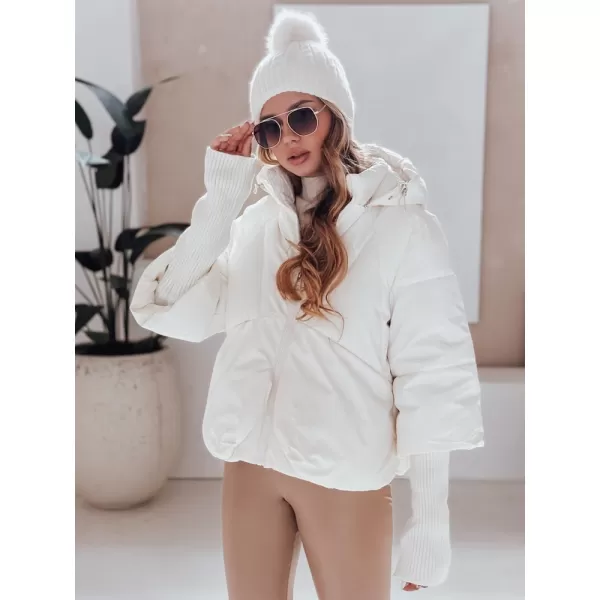  Női kabát DSTREET TY5036 FEHÉR 