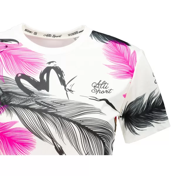  Női prémium crop top ALTISPORT VOJ/ALW001TR07 FEHÉR 