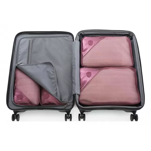  Bőrönd HEYS Metallic Packing Cube 5pc BURGUNDIA 