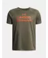 Fiú póló UNDER ARMOUR UA TECH SPLIT WORDMARK SS 1383010-390 ZÖLD