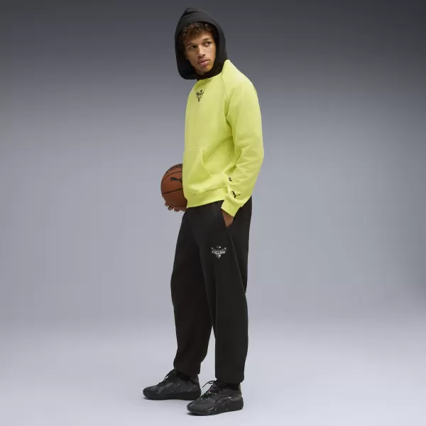  Férfi pulóver PUMA MELO ALWAYZ ON 1 HOODIE 63075205 CITROMOS SERBERT 