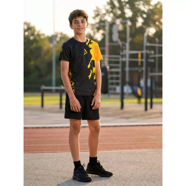  Gyermekfunkciós T -piró prémium ALTISPORT VOJ/ALM112TR01 FEKETE-FLUO NARANCS 