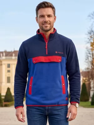 Férfi polár pulóver ALTISPORT GARM KÉK