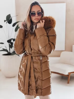 Női kabát DSTREET TY4925 KARAMELLA