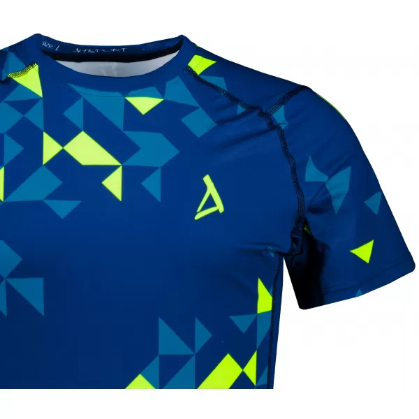  Férfi funkcionális tömörítés T -piró prémium ALTISPORT VOJ/ALM108TR04 NAVY-NEON SÁRGA 