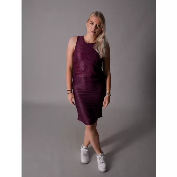  Női prémium ruha ALTISPORT VOJ/ALW047SAT03 BORVÖRÖS 