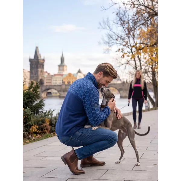  Férfi polár pulóver ALTISPORT GARM KÉK 
