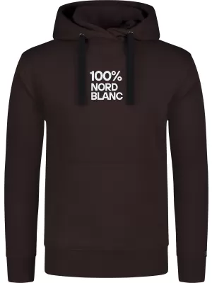 Férfi pulóver NORDBLANC VORTEX NBSMS8222 SÖTÉTBARNA