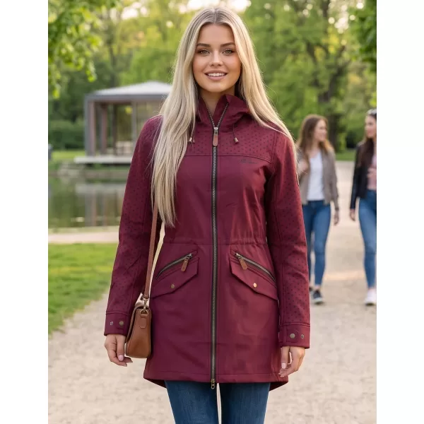  Női softshell dzseki ALTISPORT GEMEE BURGUNDIA 