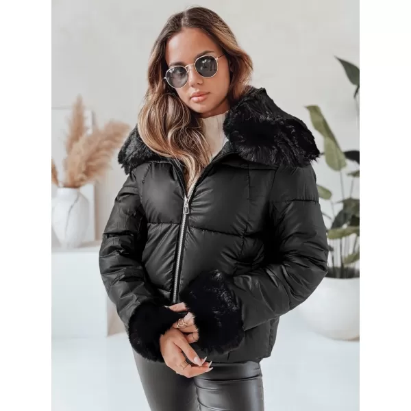  Női kabát DSTREET TY5067 FEKETE 