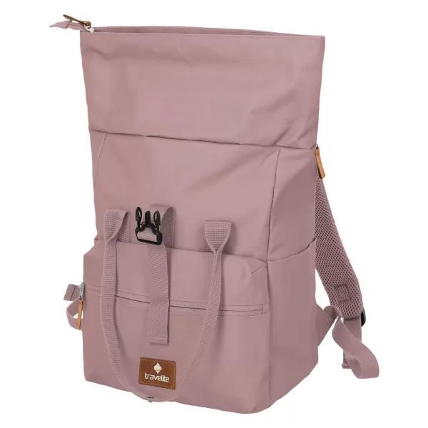  Hátizsák TRAVELITE BASICS SHORT HANDLE ROLL-UP FÜST RÓZSA 