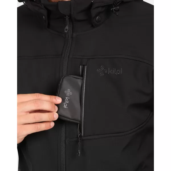  Férfi softshell kabát KILPI RAVIO-M ZM0129KI FEKETE 