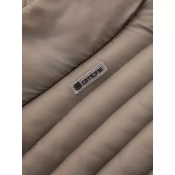  Kabát OMBRE OM-JALP-0231 SÖTÉT BÉZS 