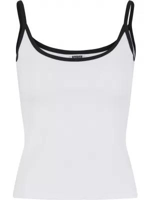 Női felső URBAN CLASSICS TB7485A FEHÉR/FEKETE/FEHÉR/FEKETE
