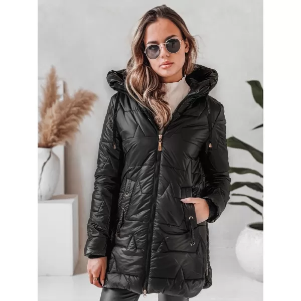  Női kabát DSTREET TY5089 FEKETE 