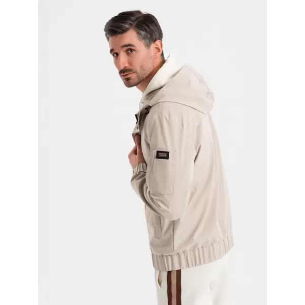  Kabát OMBRE OM-JANP-0225 BÉZS 