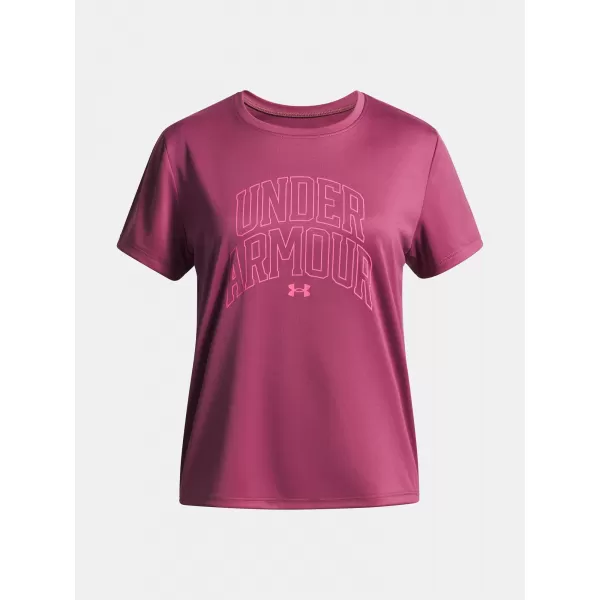  Lányos póló UNDER ARMOUR TECH VARSITY GRAPHIC SS 6007917-659 PIROS 