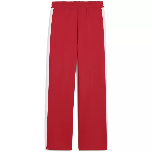  Női melegítőnadrág PUMA T7 ALWAYS ON STRAIGHT TRACK PANTS OP 62979711 MINDEN IDŐK PIROS 