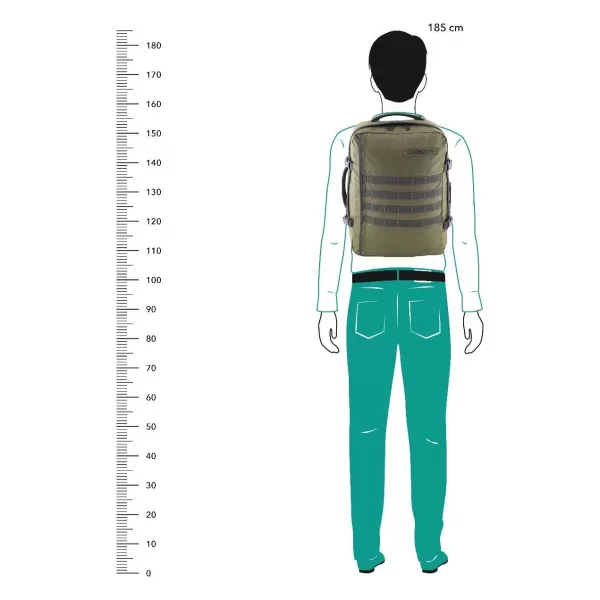 Hátizsák CABINZERO MILITARY 36L KATONAI ZÖLD 