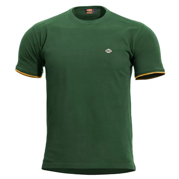  póló PENTAGON LEVANTES CREWNECK STRIPES K09026 TAVASZI ZÖLD 