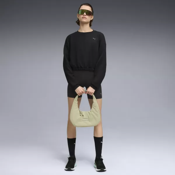  Női pulóver PUMA W CLOUDSPUN CREW 52746101 PUMA FEKETE 
