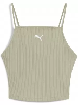Tartály teteje PUMA WARDROBE ESS RIBBED TANK TOP 62977182 LUX HADSEREG
