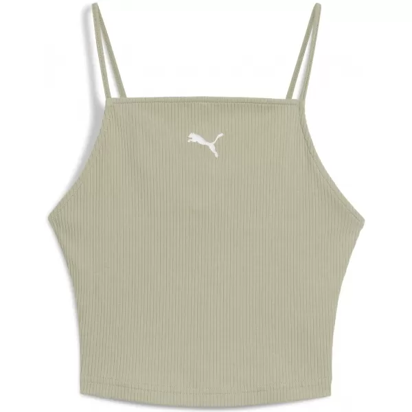  Tartály teteje PUMA WARDROBE ESS RIBBED TANK TOP 62977182 LUX HADSEREG 