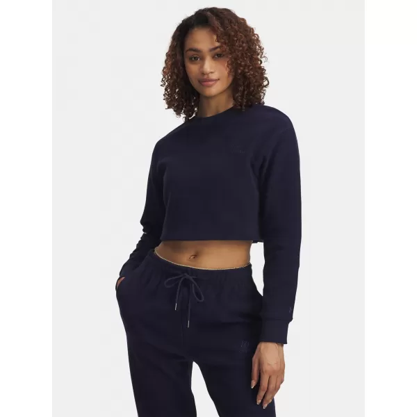  Női pulóver UNDER ARMOUR ICON TERRY VARSITY CREW KÉK 