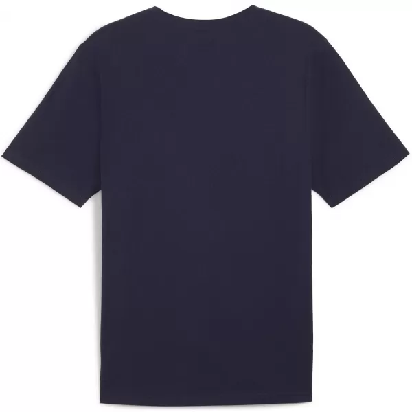  Férfi mez PUMA TEAMRISE LOGO JERSEY COTTON 658705_06 PUMA NAVY/PUMA WHITE 
