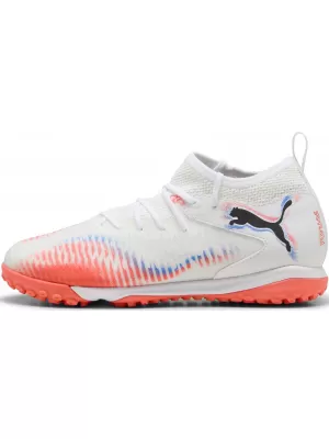 Futballcipők PUMA FUTURE 8 MATCH TT + MID JR 10861601 WHITE/ FEHÉR/PUMA FEKETE/VILÁGÍTÓ VÖRÖS