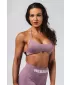 Varrat nélküli felemelhető sportmelltartó FLOW SEAMLESS 495 PINK Nebbia