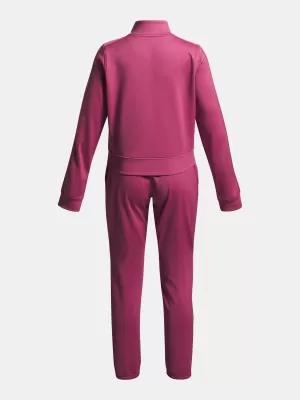Lányos készlet UNDER ARMOUR UA ICON KNIT CROP TRACKSUIT 1386528-659 PIROS
