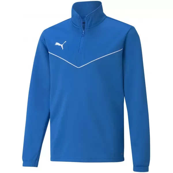  T -póló PUMA TEAMRISE 1/4 ZIP TOP JR 657395_02 ELEKTROMOS KÉK LIMONÁDÉ 